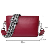 Casual Messenger Bag First Layer Cowhide Shoulder Multi-pocket Crossbody Bag