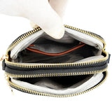Quilted Rhombus Leather Messenger Handbag for Ladies - Phone Bags