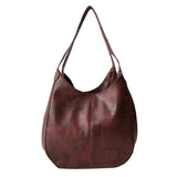 Retro Soft Leather Women's Tote Bag Multi-compartment Handbag
