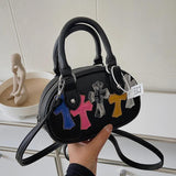 Retro Bowling Bag Women's Gothic Style Handbag Crossbody