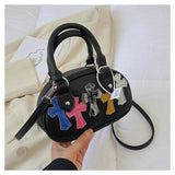 Retro Bowling Bag Women's Gothic Style Handbag Crossbody