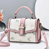 Textured Small Bag Women's One-shoulder Messenger Bag Handbag