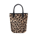 Vintage PU Leather Ladies Small Clutch Purse Leopard Women Bucket Bag