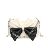 Women Messenger Bags Big Bow Soft Pu Leather Female Crossbody Shoulder Hand Bags