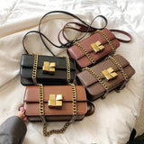 Vintage Style Metal Crossbody Single Shoulder Hobo Bag