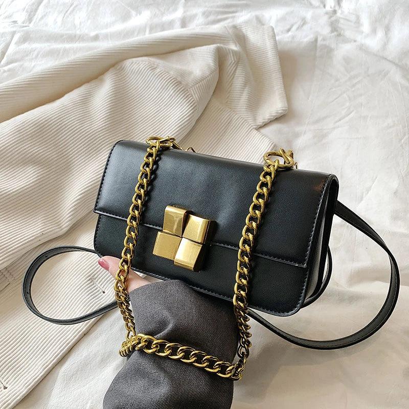 Vintage Style Metal Crossbody Single Shoulder Hobo Bag