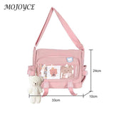 Vintage Tote Bag Large Capacity College Messenger Handbag Student School