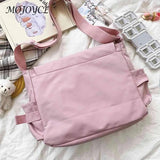 Vintage Tote Bag Large Capacity College Messenger Handbag Student School