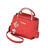 Autumn Embroidery Shoulder Bag Hot Women High Messenger Handbag