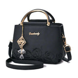 Autumn Embroidery Shoulder Bag Hot Women High Messenger Handbag