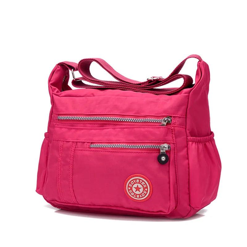 Women's Nylon Shoulder Bag Large Capacity Messenger Casual Tote