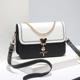 Spring/Summer Small Bags Ladies Square Texture Messenger Shoulder Bag
