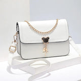 Spring/Summer Small Bags Ladies Square Texture Messenger Shoulder Bag