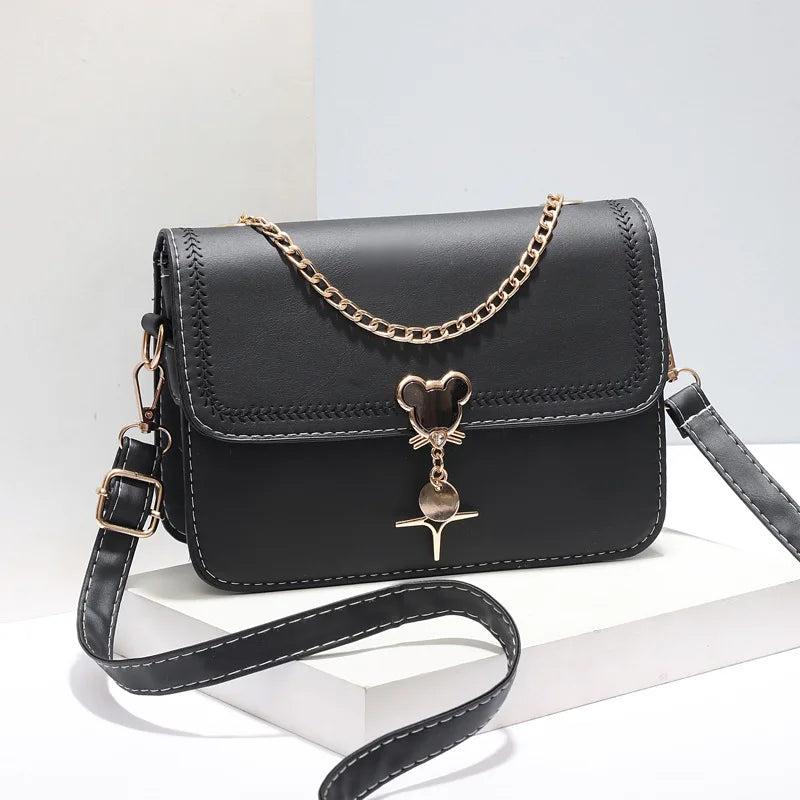 Spring/Summer Small Bags Ladies Square Texture Messenger Shoulder Bag