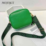 Shoulder Bag Tassel Female Handbags PU Leather Wide Strap Soft Portable Casual