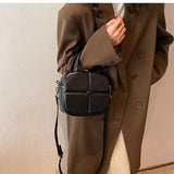 Tofu Plaid Women's Shoulder Bag Handbag