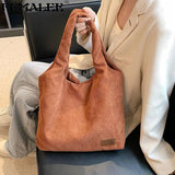 Corduroy Shoulder Bag Winter Large Capacity Totes Bag Women's Handbag