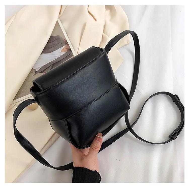 Soft Plush Lamb Wool Handbag Winter Crossbody Bag PU Bolsa
