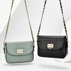 Crocodile Pattern One-shoulder Messenger Bag Women's Handbag