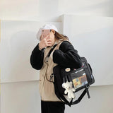 Female Messenger Bags Pendant Badges Ladies Crossbody Bags Zipper Handbags