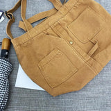 Canvas Handbag Soft Surface Shoulder Bag