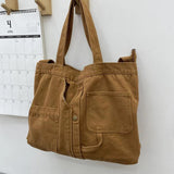Canvas Handbag Soft Surface Shoulder Bag