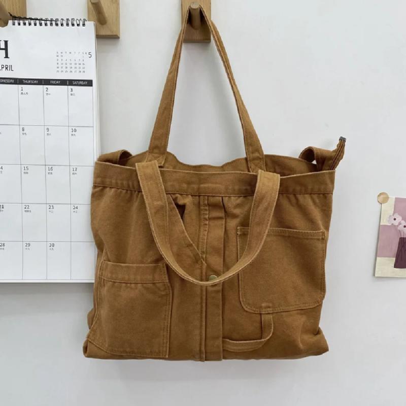 Canvas Handbag Soft Surface Shoulder Bag