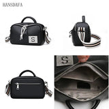 Soft Leather Shoulder Bag High Cowhide Female Messenger Bag Casual Tote