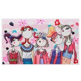 Women Messenger Bag PU Leather Handbag Chain Cartoon Characters
