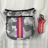 Neoprene Compact Crossbody Messenger Bag Waterproof Camo Purse
