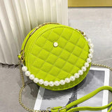 Summer Small Bag Female Net Red Diamond Chain Messenger Bag