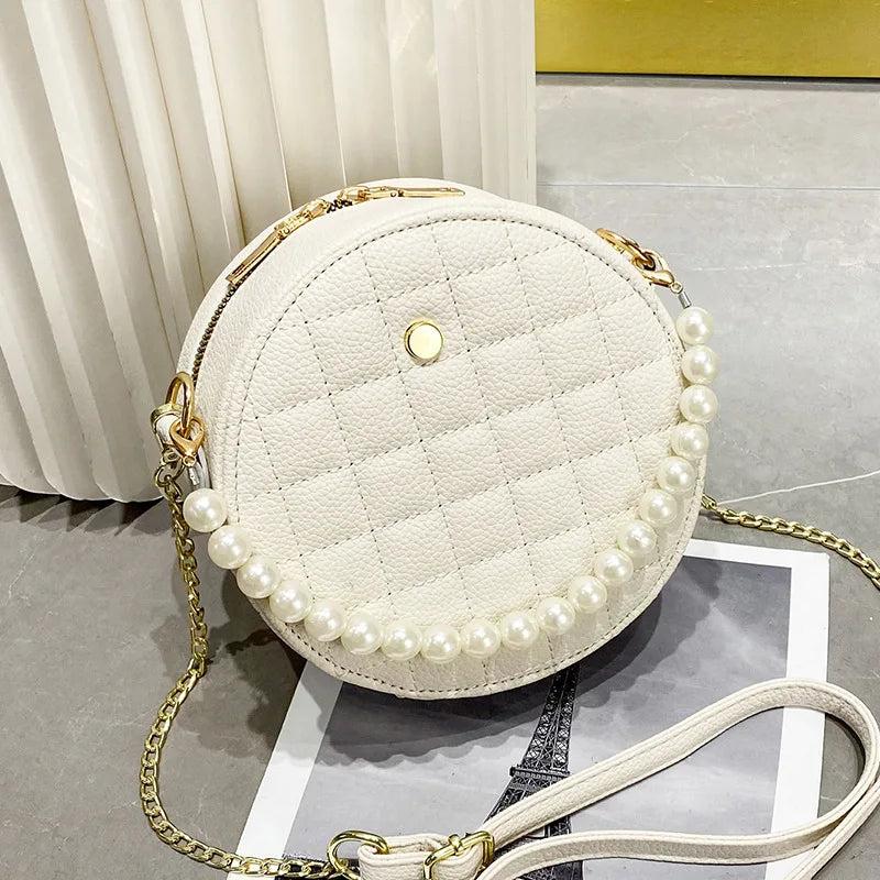 Summer Small Bag Female Net Red Diamond Chain Messenger Bag