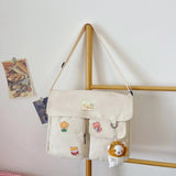 Harajuku Canvas Women Crossbody Bag Female Handbag Shoulder Bag