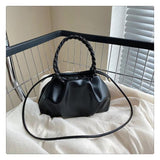PU Leather Women's Crossbody Bag Soft Clutch Purse Twist Handle Shoulder Bag