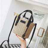 Straw Women's Beach Shoulder Bag Summer Wild Diagonal Bag