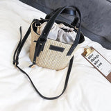 Straw Women's Beach Shoulder Bag Summer Wild Diagonal Bag