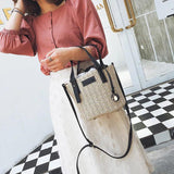 Straw Women's Beach Shoulder Bag Summer Wild Diagonal Bag