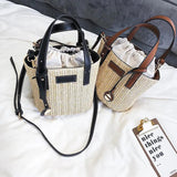 Straw Women's Beach Shoulder Bag Summer Wild Diagonal Bag