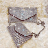 Rhinestone Evening Bag Clutch Chain Shoulder Bags