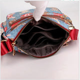Rabbit Elephant Letters Print Shoulder Bags Tote Travel Backpack