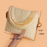 Straw Woven Crossbody Bag Summer Beach Tote Purses Handbag