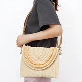Straw Woven Crossbody Bag Summer Beach Tote Purses Handbag