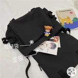 Nylon Shoulder Bag Large Capacity Crossbody Bags for Teenager Girls Men