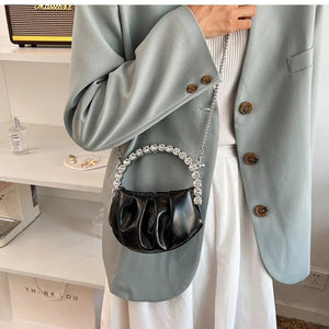 Rhinestone Crossbody Bag Mini Evening Wedding Clutch Tote