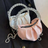 Rhinestone Crossbody Bag Mini Evening Wedding Clutch Tote