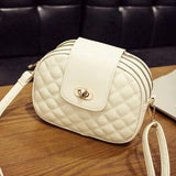 Diamond Lattice Shoulder Messenger Crossbody Bag