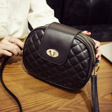 Diamond Lattice Shoulder Messenger Crossbody Bag