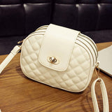 Diamond Lattice Shoulder Messenger Crossbody Bag