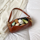 Retro Totes Oil Wax Skin Bag for Women Vintage Handbag