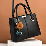 Women Leather Handbag Crossbody Shoulder Bag Messenger Tote with Purse Pocket